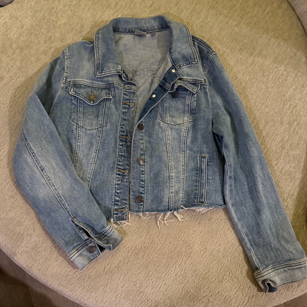 Women's Soho Blue Distressed Denim Jacket